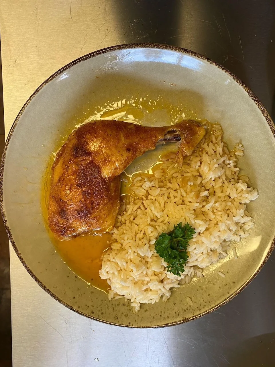 Wirtshaus Stifterl - Hühnerstück mit Reis